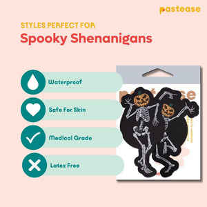 Pastease Dancing Skeletons W/ Pumpkin Heads
