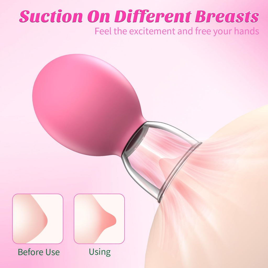 Nipple Toys Female Sex Toy - BDSM Beginner Toy Nipple Sucker Set, Mini Pair of Nipple Stimulation Adult Toys for Women, Nipple S