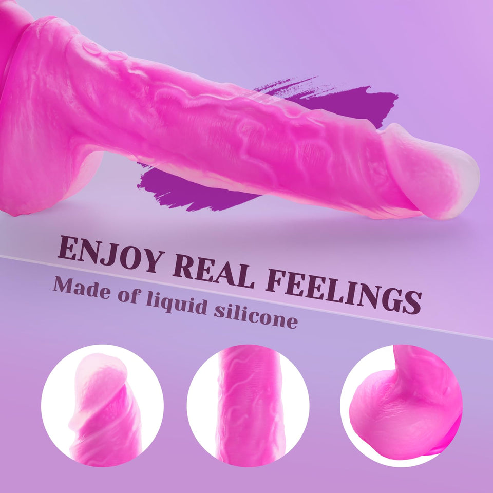 Tracy? Dog Thrusting Dildo Vibrator - 9.25 '' Heating Realistic G-Spot Vibrator for Women Couples, Remote-Controlled Adult Sex T