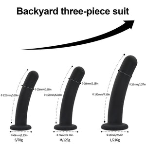 Anal Dildos Anal Plug Training Set,3 Sizes Silicone Butt Plug Anal Trainer Kit with Strong Suction Cup Base Anal Toys Sex Toys f
