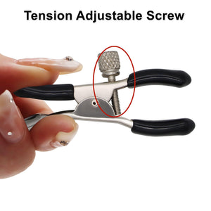 Adjustable Metal Nipple Clamps, Non-Piercing Adjustable Nipple Clitoris Clamps On Nipple Rings Decorative Clip, BDSM Adult Sex T