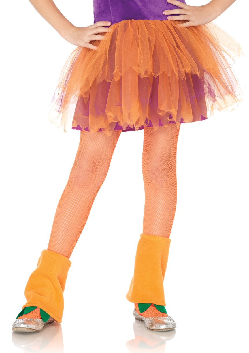 Girls Fishnet Large Neon Orang