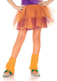 Girls Fishnet X-Large Neon Orange