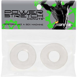 Power Stretch Donuts 2 Pack Clear Rings By Si Novelties