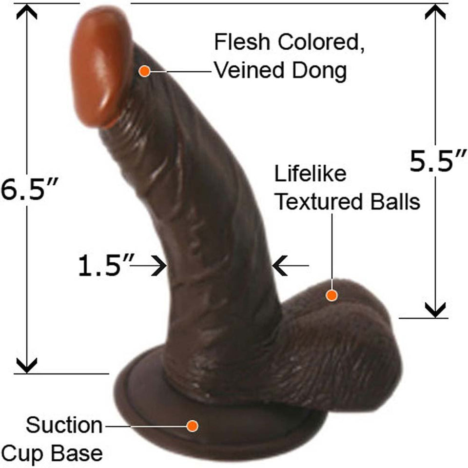Afro Amer Whopper 6.5In Dong W/Balls