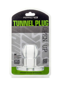 Perfectfit Brand Tunnel Plug, Hollow Butt Plug, Pfblend, Tpr/Silicone, Three Sizes, Use For Anal Training, Clear, Medium