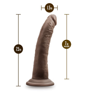 Dr. Skin Plus 7In Posable Dildo Chocolat