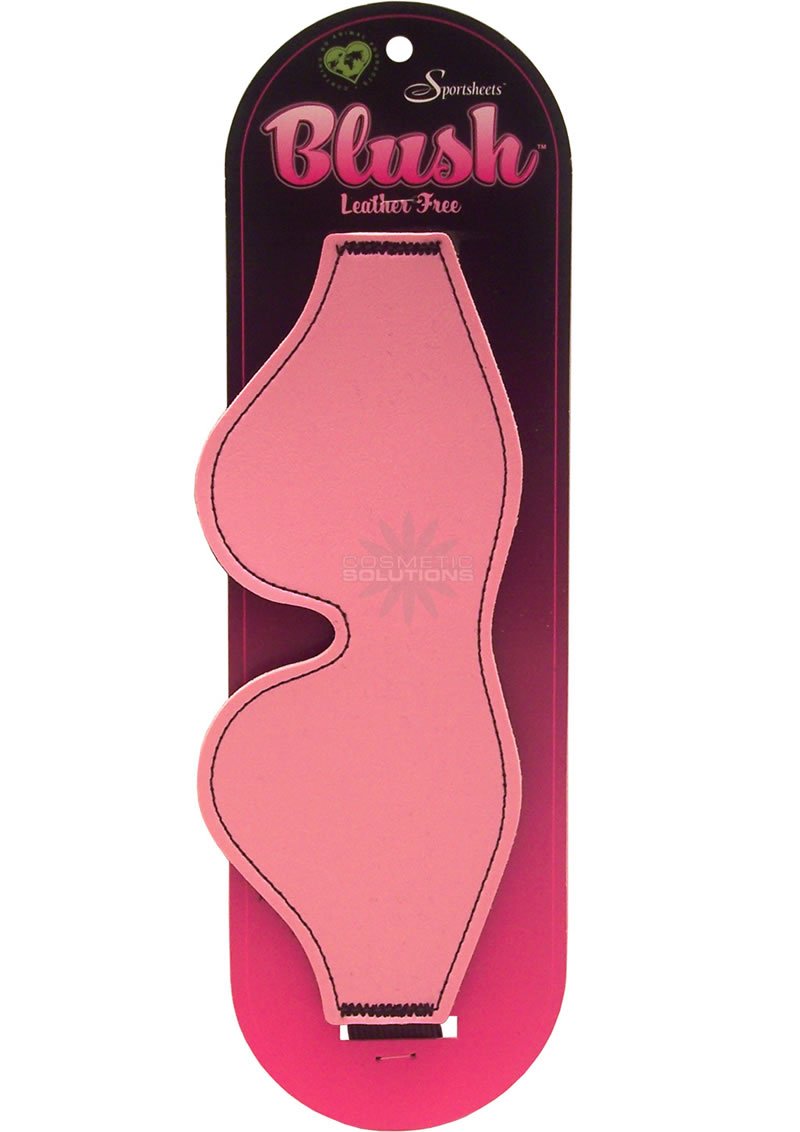 Sportsheets Blush Vinyl Bondage Blindfold, Pink