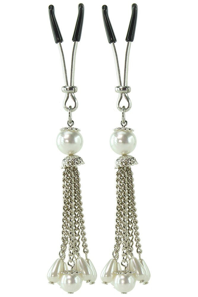 Bijoux De Nip Pearl Tassels Nipple Clamp