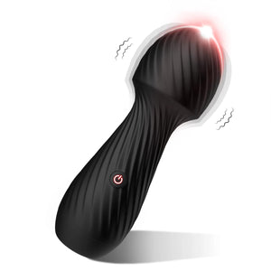 Mini Vibrator Wand, Sex Wand Vibrator Handheld Massager, Full Silicone Vibrator Women Sex Toys for Nipple Clitoral Stimulation,A
