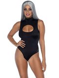 Spandex keyhole bodysuit Black Large
