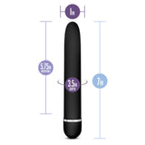 Blush Novelties Luxuriate - Elegant Satin Smooth Powerful Wand Vibrator - Clitoral And G Spot Stimulator Sex Toy For Women - Bla