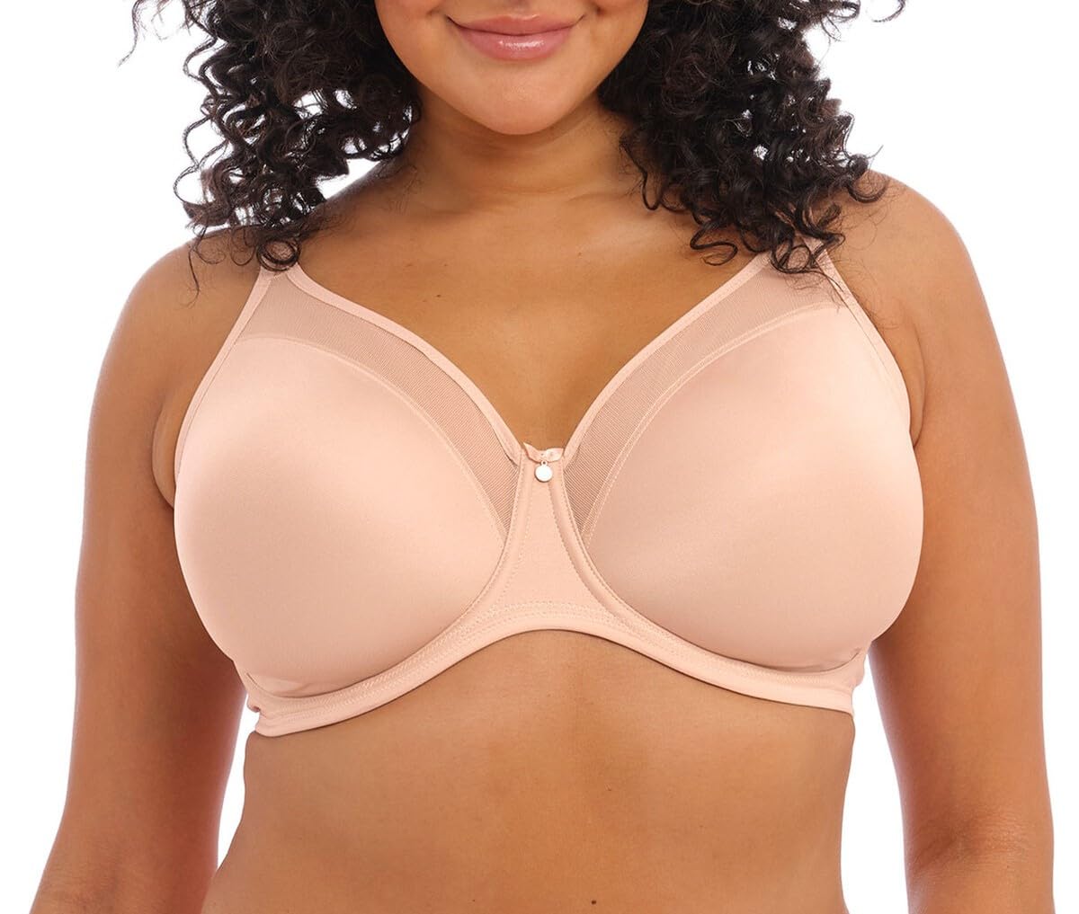 Elomi Smooth Unlined Underwire Molded Bra (4301),40G,Sahara