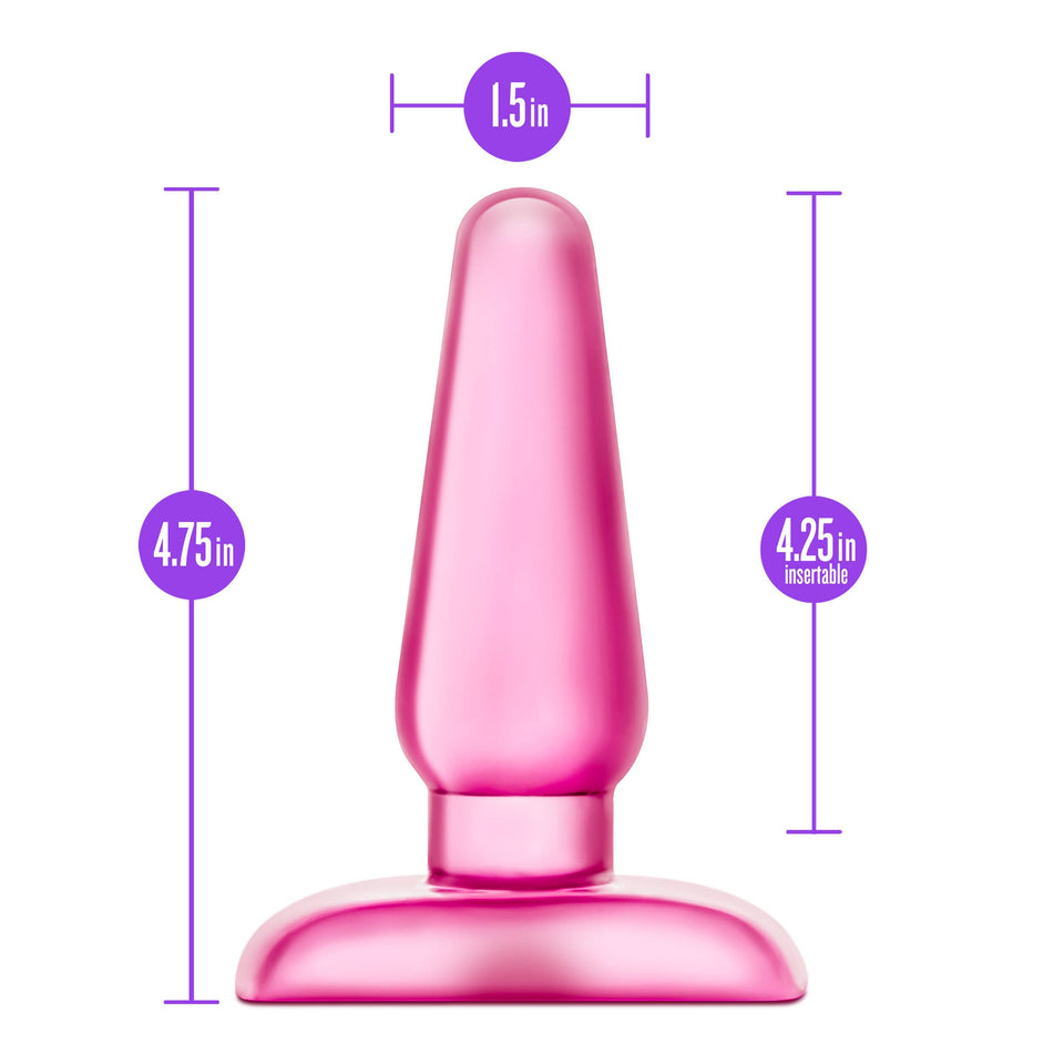 Blush B Yours - Eclipse Anal Pleaser - 4.75'' Medium Butt Plug - Tapered Head For Easy Insertion - Sex Toy For Woman Men Couples