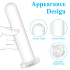 Butt Plug Training for Beginners Couple Clear Dildo with Strong Suction Cup for Hand-Free Play, Jelly Anal Prostate Vaginal G-Sp