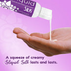 Sliquid Silk Intimate Lubricant, Travel Size - Silicone & Water-Based Lube Blend for Women/Men/Couples, Hypoallergenic Lube, Hyb