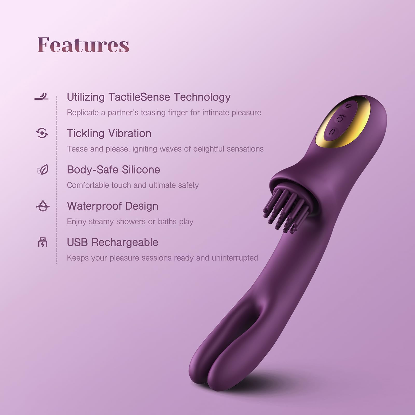 Tracy'S Dog Come-Hither Clitoral Tickling Rabbit Vibrator - Women Sex Toys For G Spot Clit Nipple Stimulation - Adult Toys For F