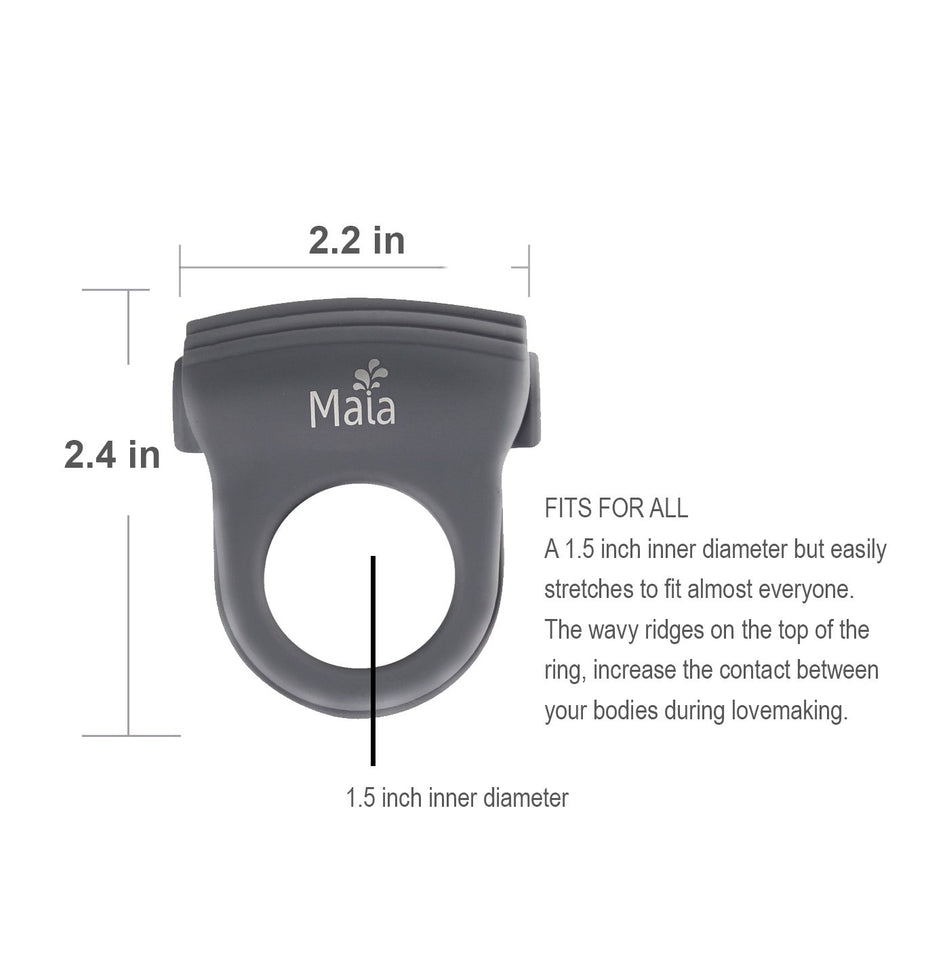 Maia 8 Pulsation Vibrating Cock Ring-Delayed Ejaculation Penis Rechargeable Rings Sex Toys Mens Sex Delay Device