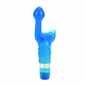 Calexotics Platinum Edition Waterproof 9-Function 2-In-1 Butterfly Kiss Vibrator For G-Spot And Clitoral Massager - Blue