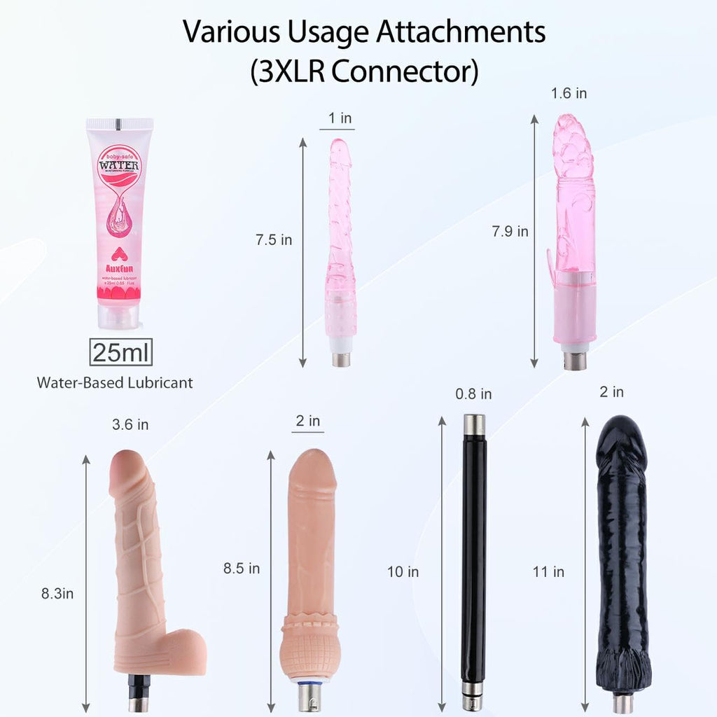 AUXFUN Sex Machine Automatic Love Machine,Thrusting Fuck Machine with 3XLR Connector Juguetes Sexuales Hands Free,Sex Toys Coupl