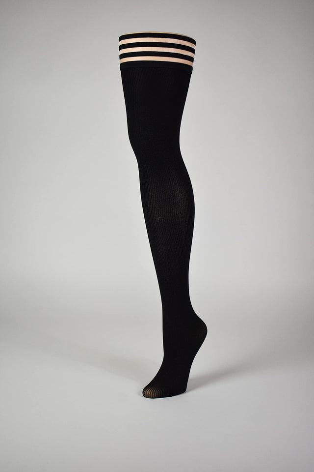 Kixies Dannalynn Black Ribbed Size A
