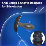 Anal Plug Trainer Set, Butt Plug with Misplaced Centre of Gravity, 3PCS Silicone Butt Plugs Anal Beads for Beginner & Advanced P