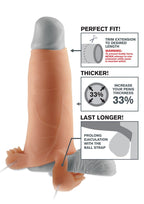 Pipedream Fantasy Extensions Duo Clitoral Climax, Flesh,