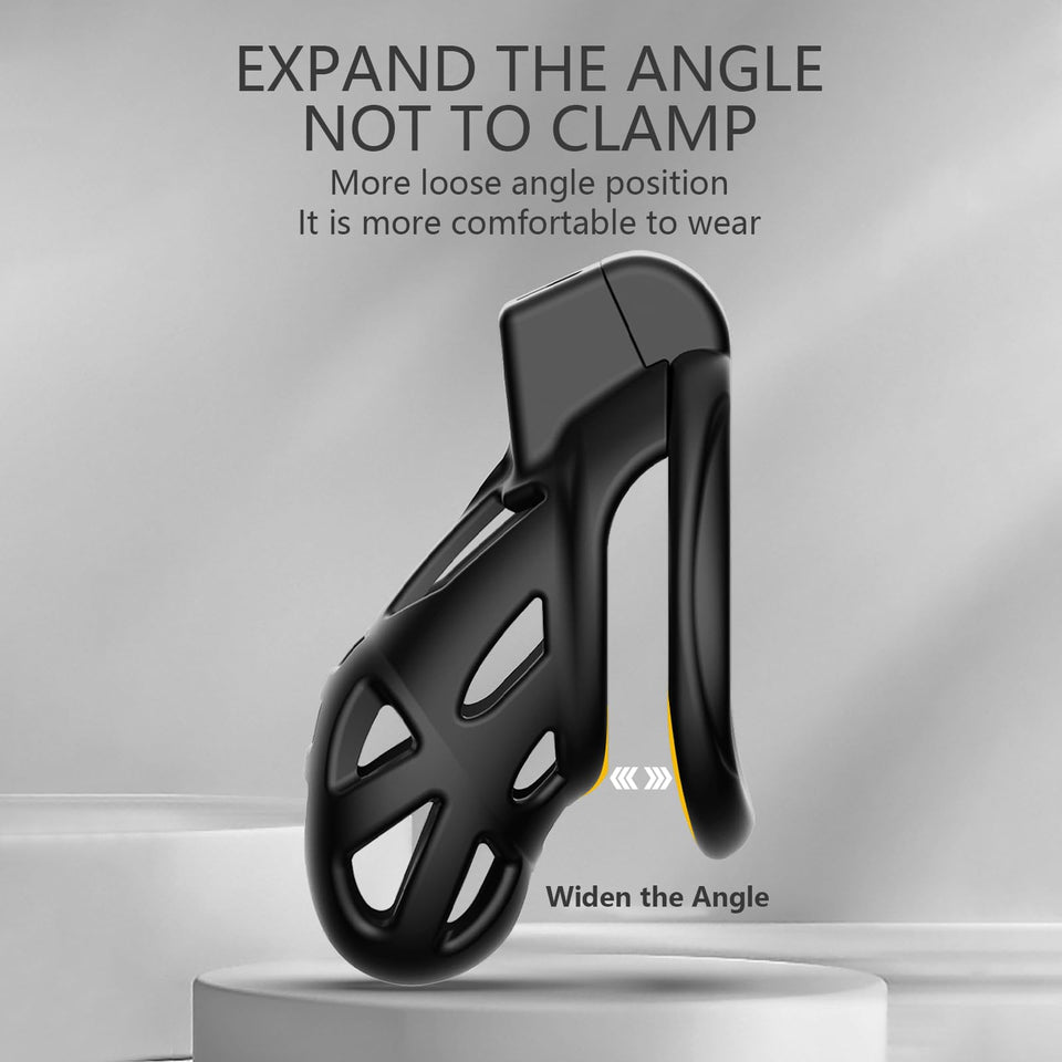 Lightweight Chastity Cage for Male Penis Cage Smooth KG Cock Cage Chastity Devices Key Sex Toy for Men Black Chastity for Men wi