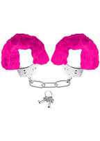 Pipedream Neon Luv Touch Furry Cuffs, Pink