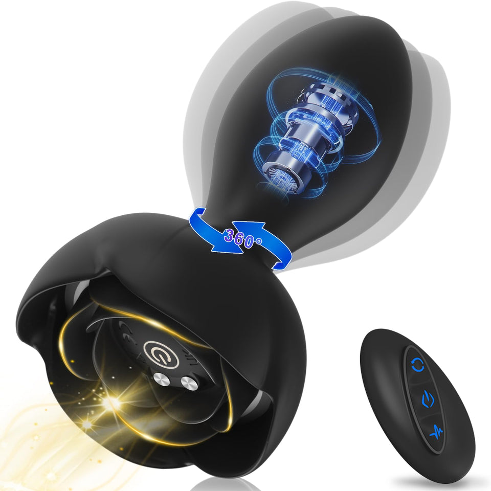 Vibrating Anal Plug Sex Toys-Vibrating Butt Plug with 11 Frequency, Anal Vibrators for Prostate Massager Remote Control Vibratin