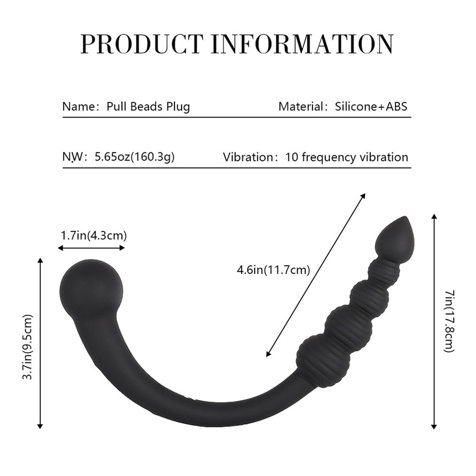 AMAZBEE 10 Modes Vibrator Butt Plug for Men Prostate Massager Consolador Adult Sex Toys Women for g Spot Anal Beads Charging by