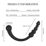 AMAZBEE 10 Modes Vibrator Butt Plug for Men Prostate Massager Consolador Adult Sex Toys Women for g Spot Anal Beads Charging by