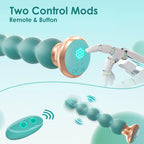 Vibrating Anal Beads Butt Plug Vibrator Anal Toy for Men and Women, 10 Vibration Modes Prostate Massager Male Vibrator Remote Co