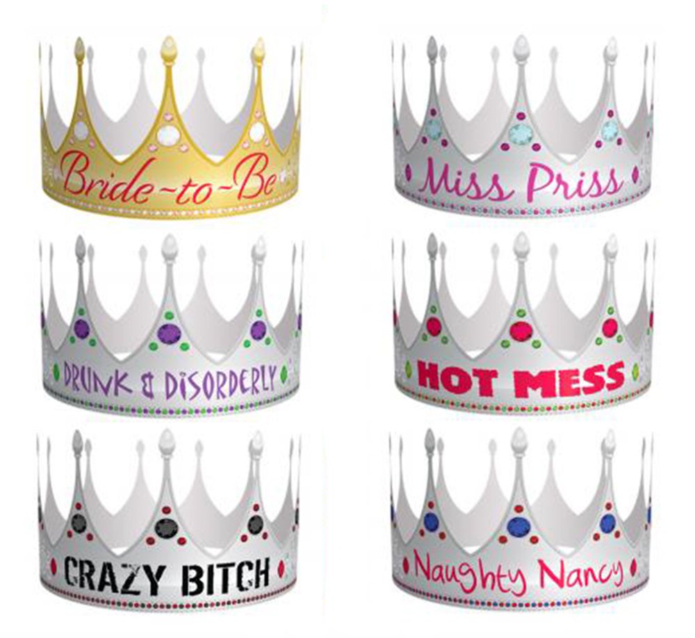 Kheper Games Bride-to-be Party Crowns Game