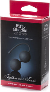 Fifty Shades Of Grey Tighten And Tense Black Silicone Jiggle Balls For Kegel Toning - 70G