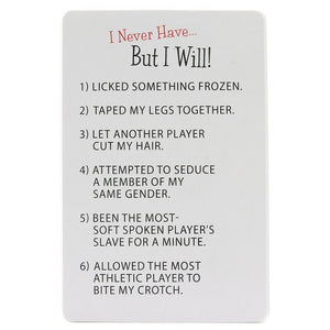 I Never Have But I Will Card Game
