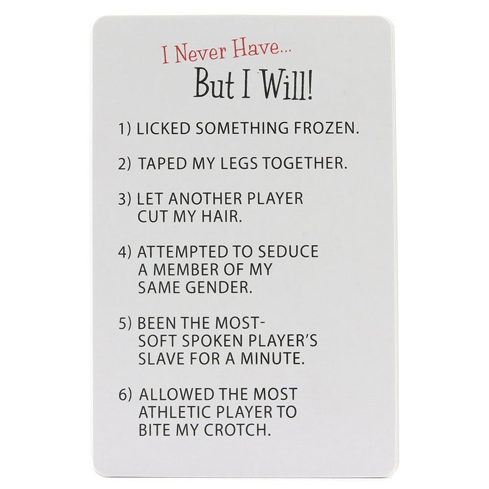 I Never Have But I Will Card Game
