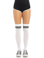 Ribbed athletic thigh highs O/