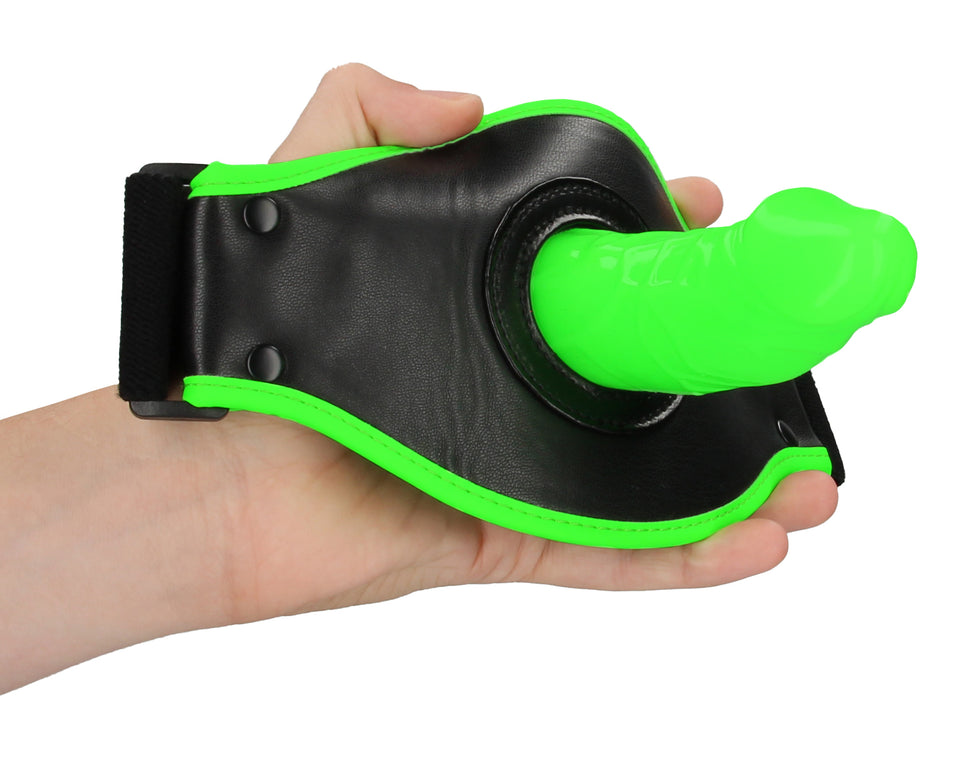 Thigh Strap-On With Silicone Dildo 5.7 Inch - Glow In The Dark