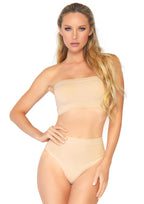 Leg Avenue 2 Pc Seamless Opaque Microfibe Nude Color