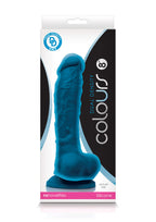 Ns Novelties Colours 8 Inch Dual Density Silicone Dildo (Blue)