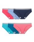 Fruit of the Loom Womens 6 Pack Heather Low-Rise Hipster Panties, Assorted, 5