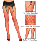 Rhinestone Fishnet Stockings.