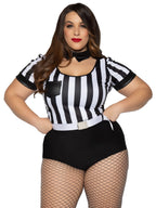 3 Pc No Rules Referee, Include - 3X-4X / Blk/White