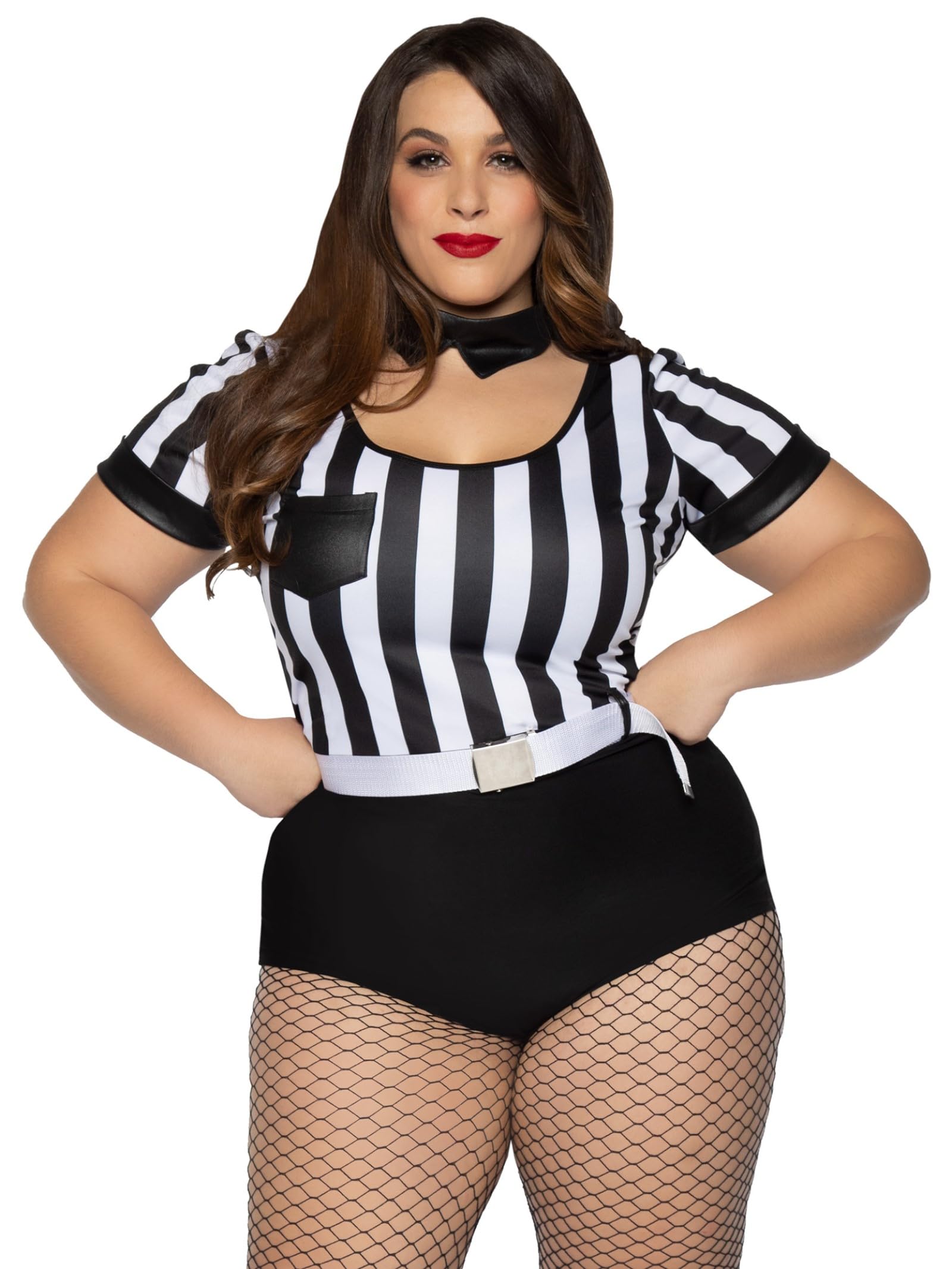 3 Pc No Rules Referee, Include - 3X-4X / Blk/White