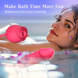 Vibrator Dildo Sex Toys for Women - MOOLIGIRL Rose Sex Toy with Thrusting G Spot Vibrators & 10 Sucking Modes for Clitoral Nippl