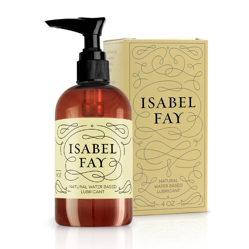 8 Oz, No Parabens No Glycerin, Natural Personal Lubricant For Sensitive Skin, Isabel Fay - Water Based - Best Personal Lube For Women And Men (8 Fl Oz)