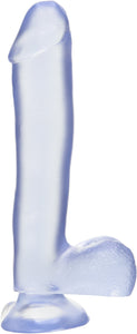Basix 10In. Dong W/Suction Cup Clear