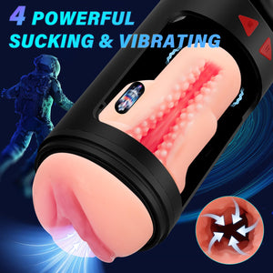 Sex Toys Automatic Male Masturbator - Adult Toys Penis Pump with 4 Sucking & Vibrating & Thrusting Modes, Sex Toys for Men Pocke