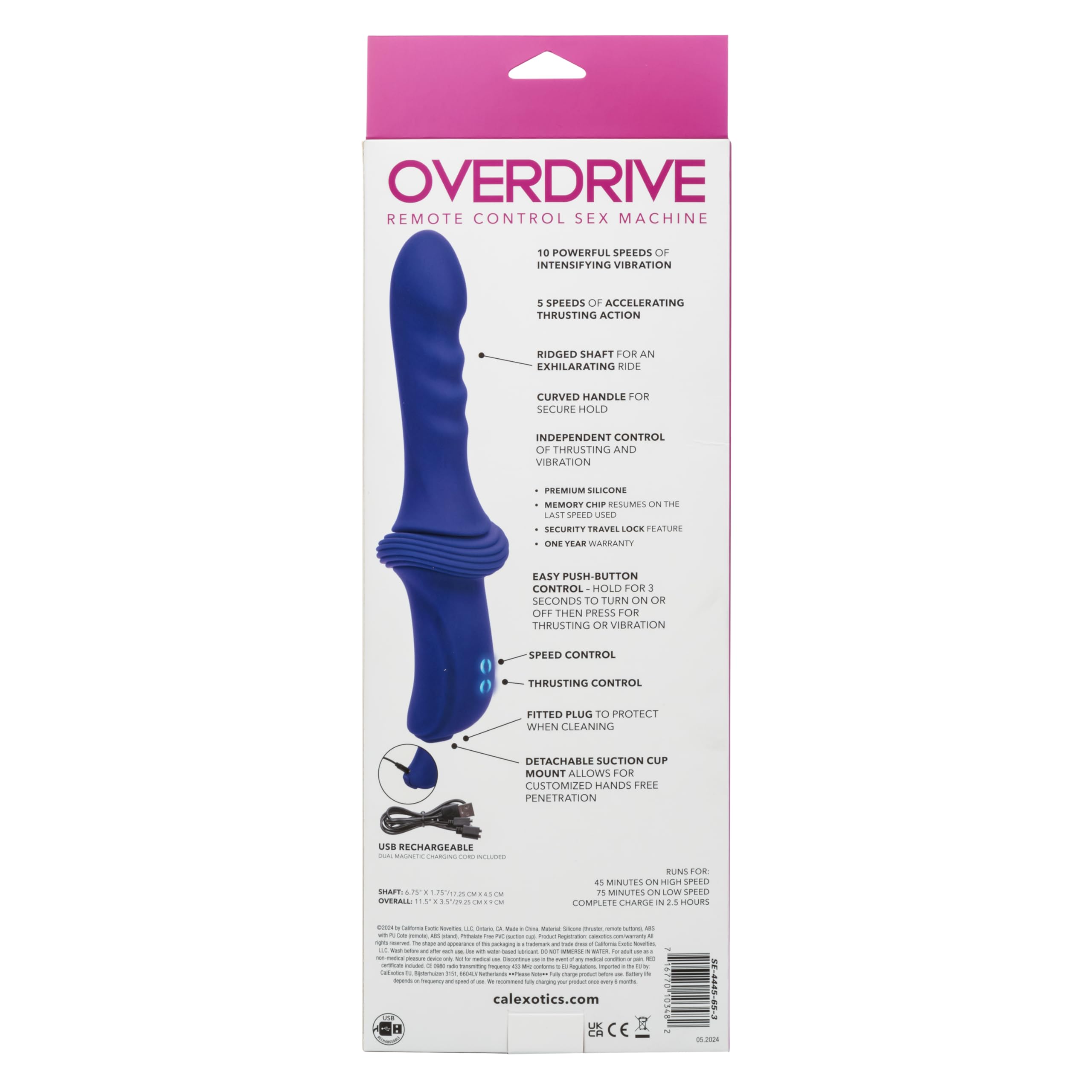 Overdrive Sex Machine Ridged Thruster